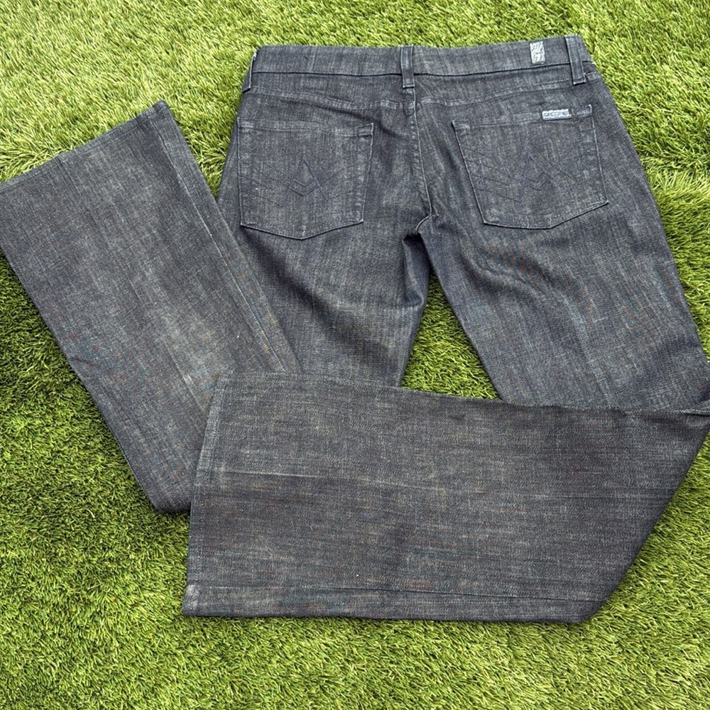 7 FOR ALL MANKIND The Lexie Petite 'A' Pocket Jeans in Dark Wash Sz 27